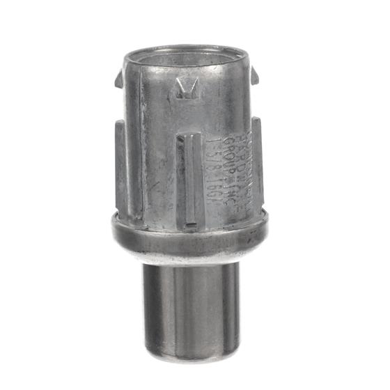 Picture of 1-5/8" Round Stainless Steel Clad Zinc Die Cast Adjustable Round Foot Insert