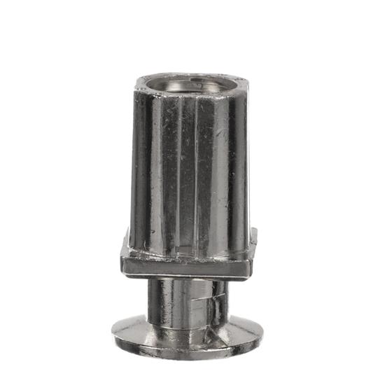 Picture of 1" Square Nickel Plated Zinc Die Cast Adjustable Flanged Foot Insert