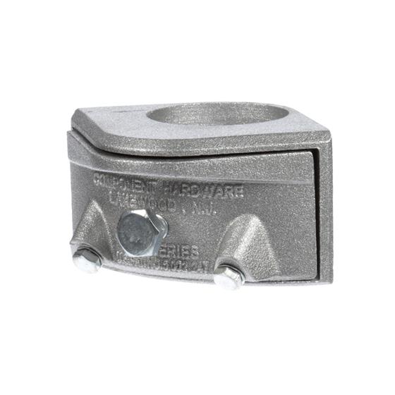 Picture of Brushed Aluminum Corner Adjustable Undershelf Bracket For 1-5/8" Legs