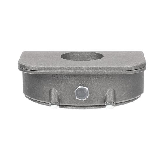 Picture of Brushed Aluminum CenterAdjustable Undershelf Bracket For 1-5/8" Legs