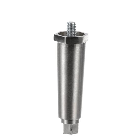 Picture of 4" H Nickel Plated Die Cast Appliance Leg With 5/16-18 x 3/8"L Protruding Stud And Adjustable Hex Toe
