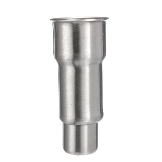 Picture of 2" OD x 6" H Stainless Steel Flared Top Equipment Leg With Adjustable Round Toe For Weld Application