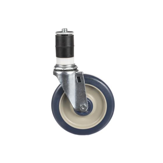 Picture of Standard Duty 1-5/8" Expanding Stem Caster With 5" Blue Polyurethane Wheel