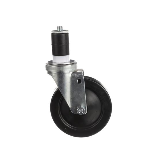 Picture of Medium Duty 1" Expanding Stem Caster With 3-1/2" Black Rubber Wheel