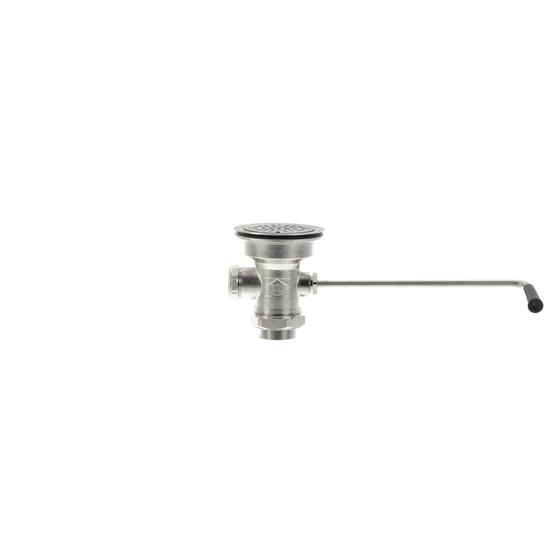 Picture of TOP-LINE® Twist Handle Drain, 3-1/2" Sink Opening, 2" Outlet with 1-1/2" Brass Male Reducer