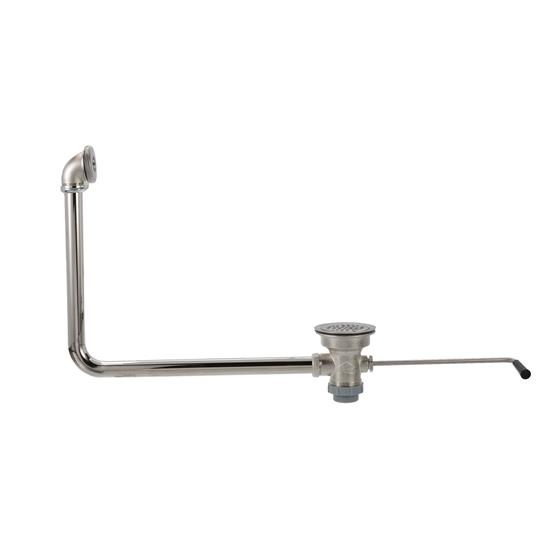 Picture of TOP-LINE® Twist Handle Drain, 3-1/2" Sink Opening, 2" Outlet with 1-1/2" Male Reducer and Overflow Assembly