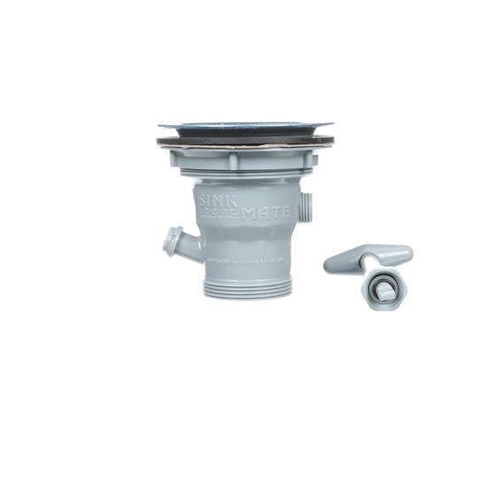 Picture of TOP-LINE® SinkMate Universal ABS Rotary Drain with 6" Handle, 3-1/2" Sink Opening, 1-1/2" & 2" Outlet
