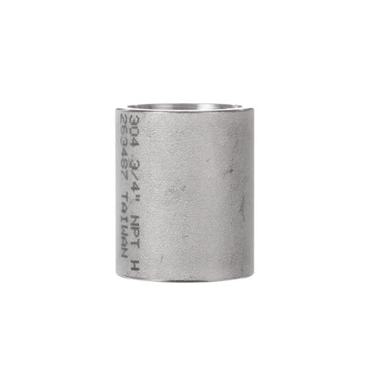 Picture of Encore® Stainless Steel 304 Coupling, 1-1/2" Long, Schedule 40, 3/4" NPT