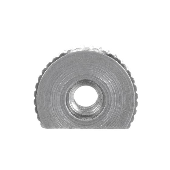 Picture of 1/4-20 Threaded Zinc Plated Steel Knurled Insert for 1" OD x 16-Gauge Tubing