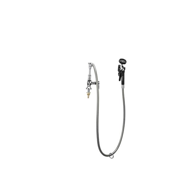 Picture of Encore® Brass Chrome Plated Single Deck Mount Utility Spray Assembly with Vacuum Breaker and Ceramic Valve