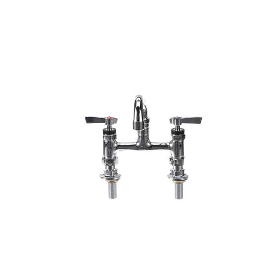 Picture of Encore® 6" OC Brass Chrome Plated Elevated Deck Mount Faucet with 12" Swivel Spout