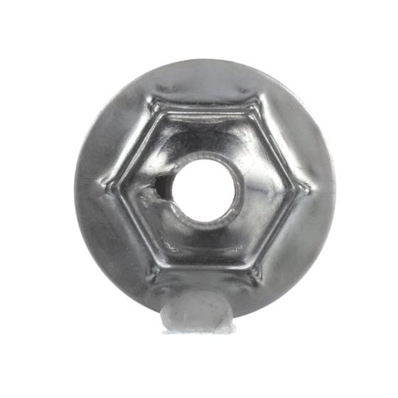 Picture of #10-24 Zinc Plated Steel Open Top Combination Locknut With Rubber Seal