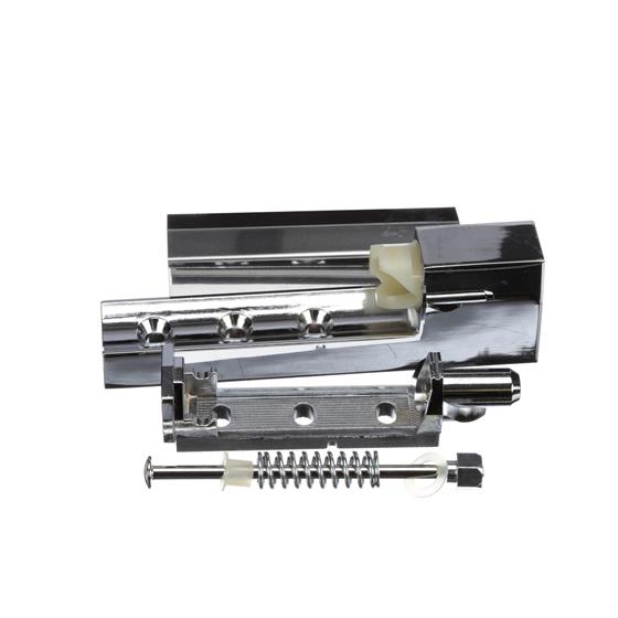 Picture of 1-5/8" Offset 5-3/4" L  Chrome Plated Die Cast Non-Lift-Off Self-Closing Edgemount Hinge With Power Spring Assist