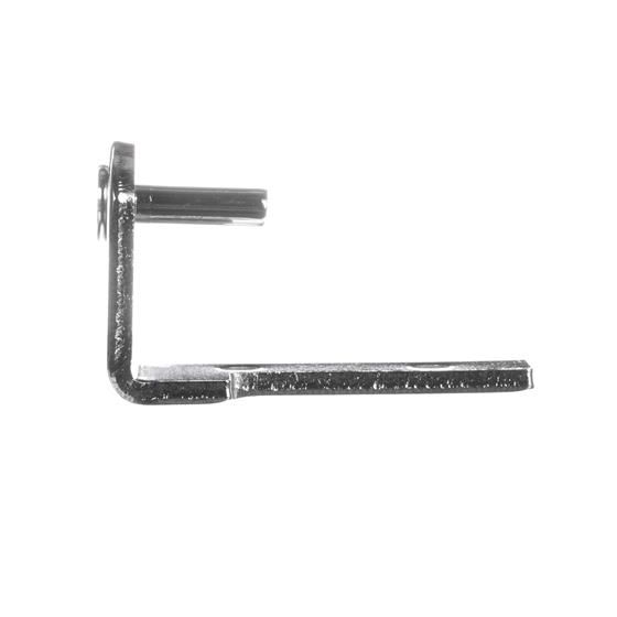 Picture of Chrome Plated Steel Left Hand Vertical Pivot Bracket With Round Mounting Holes