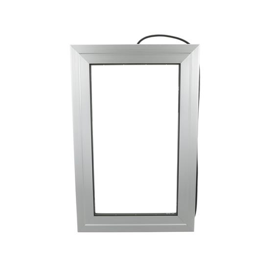 Picture of 24" H x 14" W x 4" D Brushed Aluminum 120V 120W Heated View Port