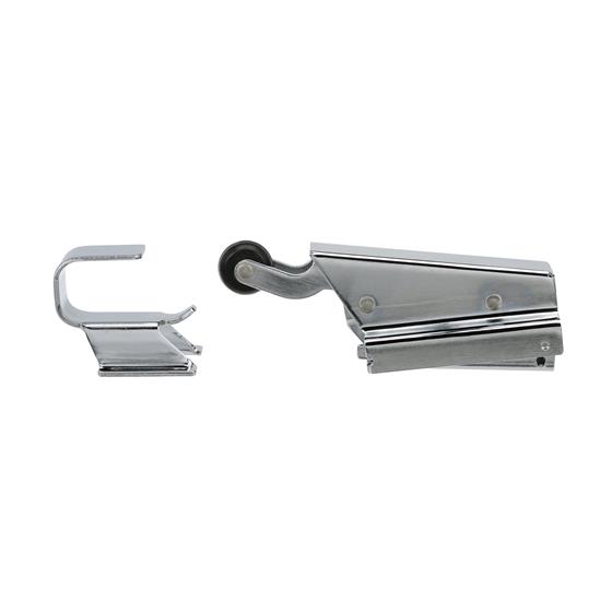 Picture of Flush Offset Polished Chrome Concealed Mount Spring Action Door Closer With Hook
