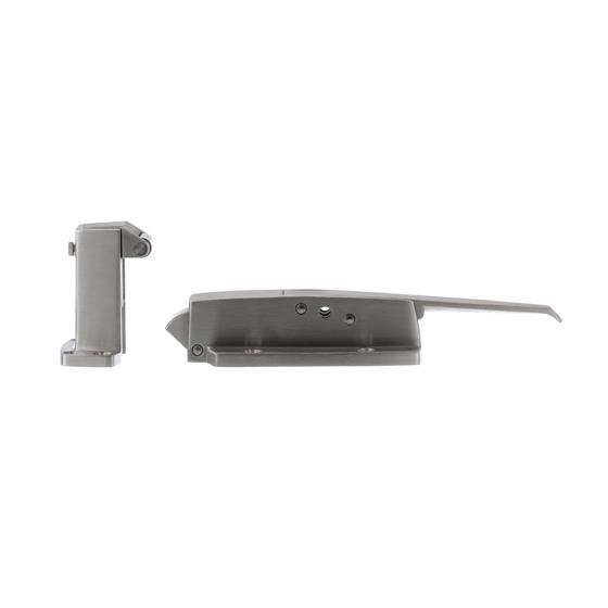 Picture of 1-5/8" To 2-1/2" Offset Satin Stainless Steel Heavy Duty Walk-In Cooler Door Safety Latch