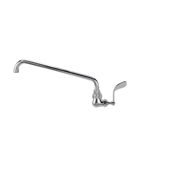 Picture of Encore® Brass Chrome Plated Single Wall Mount Wok Range Faucet with 14" Swivel Spout