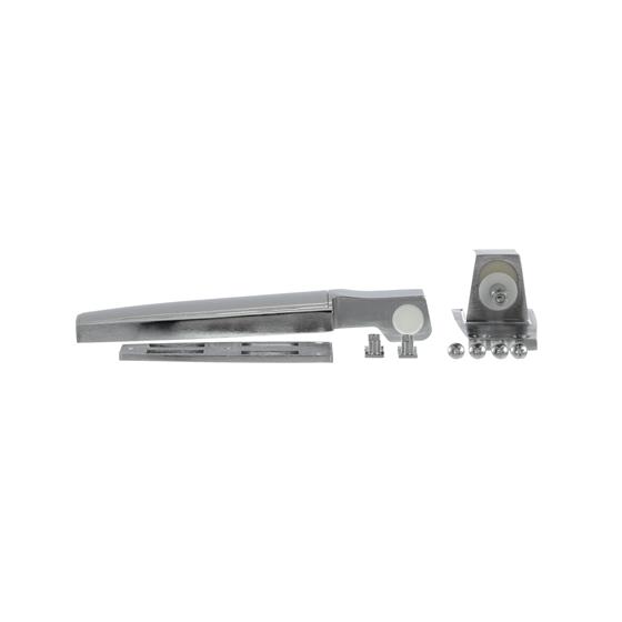 Picture of 1-1/8" Offset Satin Chrome Adjustable Cam-Rise Lift-Off Walk-In Door Hinge With Spring Assist