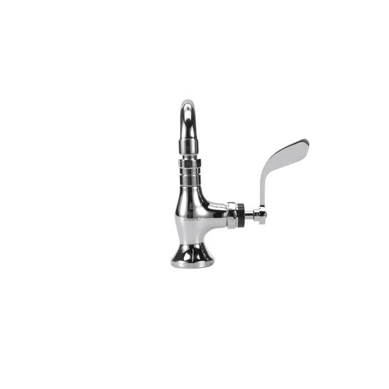 Picture of Encore® Brass Chrome Plated Single Pantry Deck Mount Faucet Ceramic Valve 8" Swivel Spout 4" Wrist Blade Handle