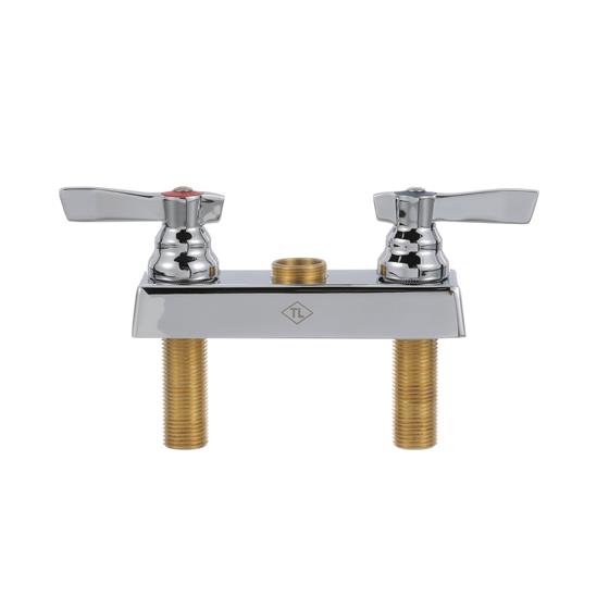 Picture of TOP-LINE® Faucet Body, Deck Mount, 4" (102mm) O.C. Inlets, 1/4-Turn Ceramic Valves, Built-In Check Valve