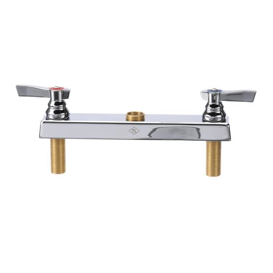 TOPLINE® Faucet Body, Deck Mount, 8" (203mm) O.C. Inlets, 1/4Turn Ceramic Valves, BuiltIn