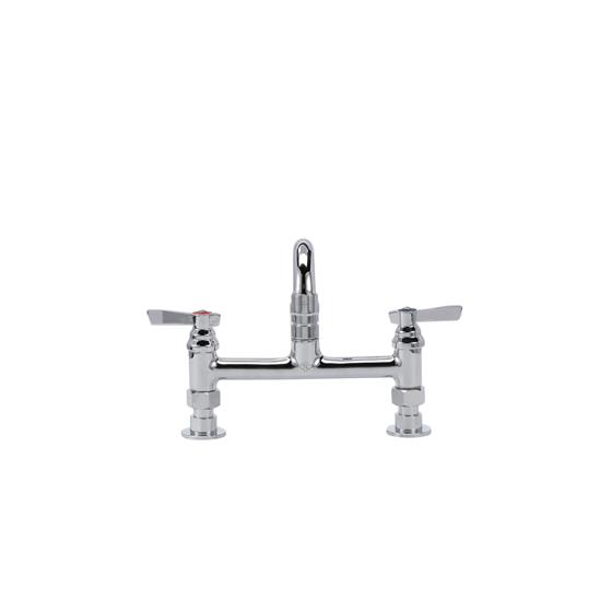 Picture of TOP-LINE® 8" OC Elevated Bridge Deck Mount Faucet Ceramic Valves with 8" Swivel Spout, Retail Packaging