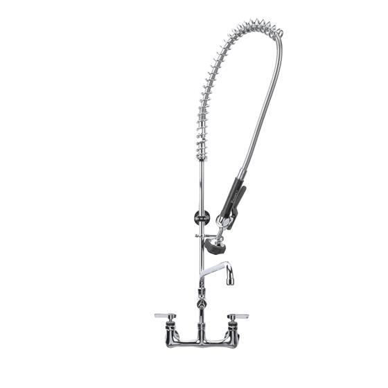Picture of Encore® 8" OC Wall Mount Pre-Rinse Assembly Ceramic Valves with 0.74 gpm PowerPulse™ Utility Spray and 12" Add-On Faucet