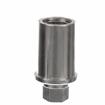 Picture of 1-1/4" Round Nickel Plated Zinc Die Cast Adjustable Hex Foot Insert