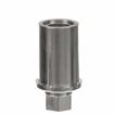 Picture of 1-1/4" Round Nickel Plated Zinc Die Cast Adjustable Hex Foot Insert