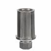 Picture of 1-1/4" Round Nickel Plated Zinc Die Cast Adjustable Hex Foot Insert