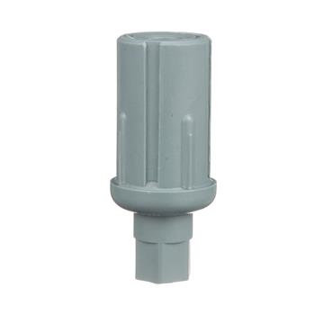 Picture of 1-1/2" Round Gray Thermoplastic Adjustable Hex Foot Insert