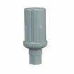 Picture of 1-1/2" Round Gray Thermoplastic Adjustable Hex Foot Insert