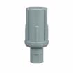Picture of 1-1/2" Round Gray Thermoplastic Adjustable Hex Foot Insert