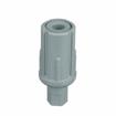 Picture of 1-1/2" Round Gray Thermoplastic Adjustable Hex Foot Insert