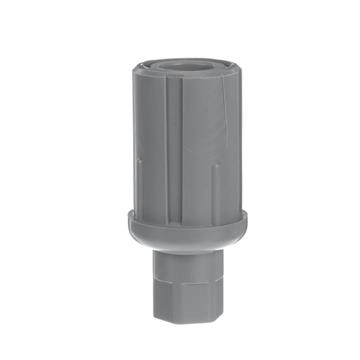 Picture of 1-5/8" Round Gray Thermoplastic Adjustable Hex Foot Insert