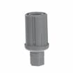 Picture of 1-5/8" Round Gray Thermoplastic Adjustable Hex Foot Insert