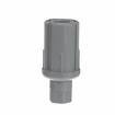 Picture of 1-5/8" Round Gray Thermoplastic Adjustable Hex Foot Insert