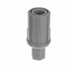 Picture of 1-5/8" Round Gray Thermoplastic Adjustable Hex Foot Insert