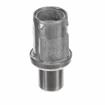 Picture of 1-5/8" Round Stainless Steel Clad Zinc Die Cast Adjustable Round Foot Insert