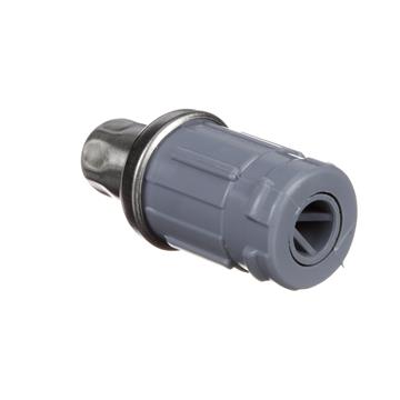 Picture of 1-5/8" Round Stainless Steel Clad Thermoplastic Adjustable Hex Foot Insert