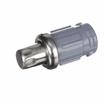 Picture of 1-5/8" Round Stainless Steel Clad Thermoplastic Adjustable Hex Foot Insert