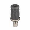 Picture of 1-1/2" Round Stainless Steel Clad Thermoplastic Adjustable Hex Foot Insert
