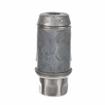 Picture of 2" Round Stainless Steel Clad Zinc Die Cast Adjustable Hex Foot Insert