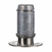 Picture of 2" Round Stainless Steel Clad Zinc Die Cast Adjustable Flanged Foot Insert With Mounting Holes