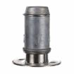 Picture of 2" Round Stainless Steel Clad Zinc Die Cast Adjustable Flanged Foot Insert With Mounting Holes