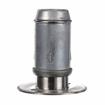 Picture of 2" Round Stainless Steel Clad Zinc Die Cast Adjustable Flanged Foot Insert With Mounting Holes