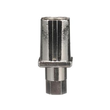 Picture of 1" Square Nickel Plated Zinc Die Cast Adjustable Hex Foot Insert