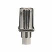 Picture of 1" Square Nickel Plated Zinc Die Cast Adjustable Hex Foot Insert