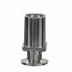 Picture of 1" Square Nickel Plated Zinc Die Cast Adjustable Flanged Foot Insert